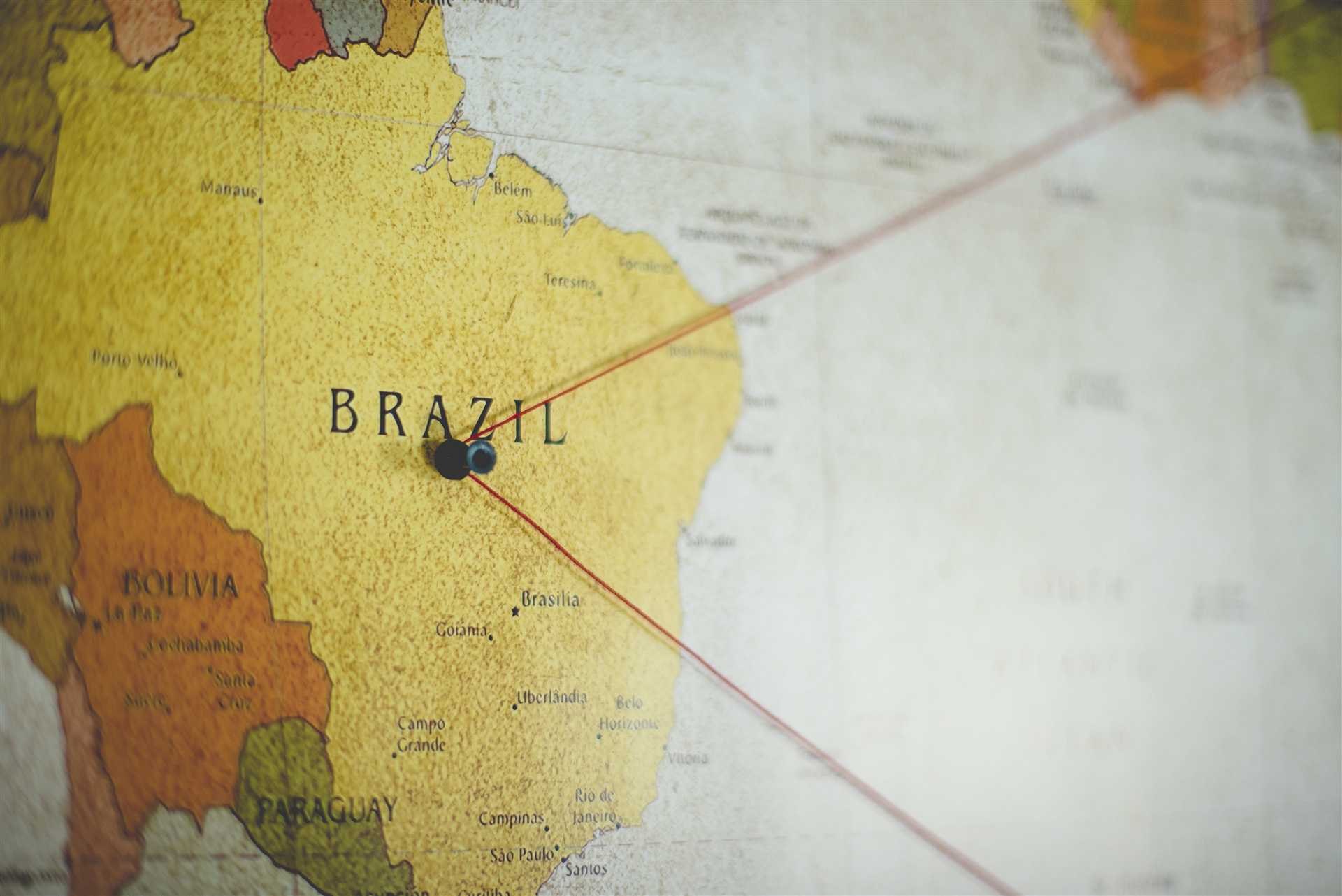 Mapa de rotas logísticas Brasil